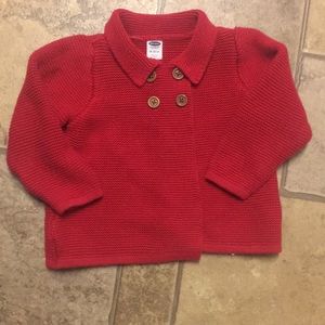 Baby girl/toddler 4 Button sweater